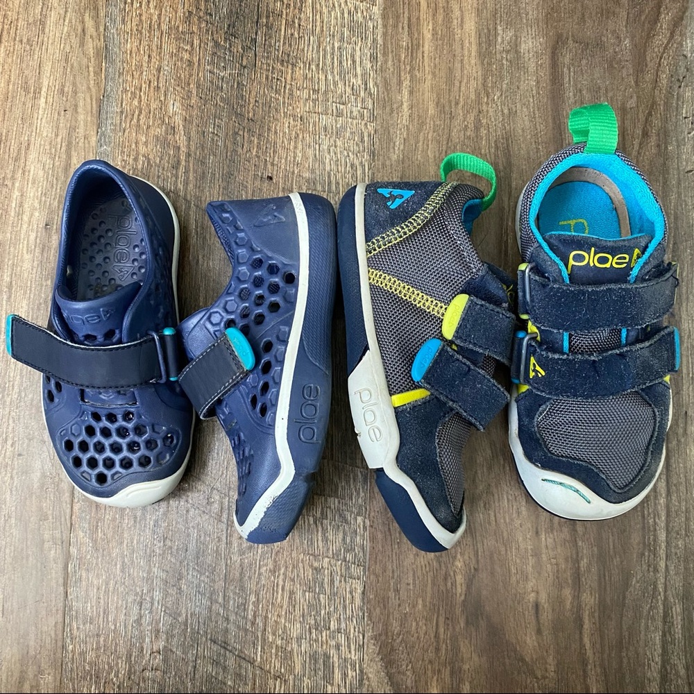 BUNDLE 8c Navy Plae Brand Mimo Water Shoes & Ty Velcro Sneakers